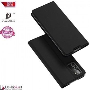Dux Ducis dirbtinės odos atverčiamas dėklas - juodas (Samsung Note 20)